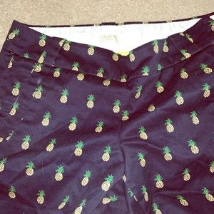 J crew pineapple shorts